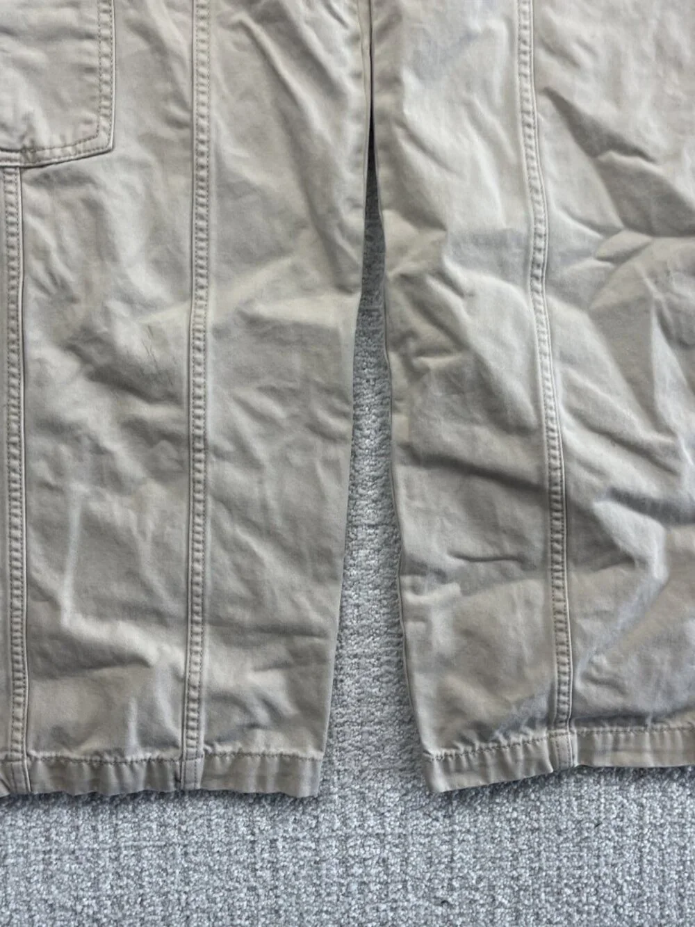 Aritzia Sunday Best Beige New Oscar Carpenter Wide Leg Cargo Pants Womens 2 - Picture 3 of 10